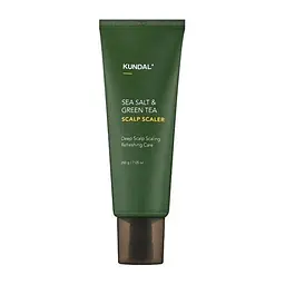 Скраб для шкіри голови "М'ята" 200 г Kundal Sea Salt & Green Tea Scalp Scaler Herb Mint - мініатюра 1
