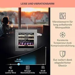 Винний холодильник вбудований Klarstein Vinsider 36 (10033682) - мініатюра 5