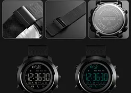 Спортивний годинник Skmei Smart 1462 Revolution смарт-годинник Чорний - мініатюра 5