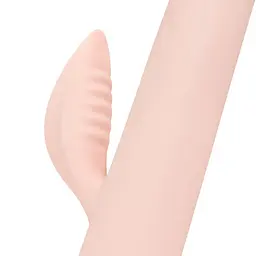 Вібратор-кролик із пульсацією Good Vibes Only - SHAI Thrusting Vibrator Soft Silicone - Pink, 3 мотори - мініатюра 4