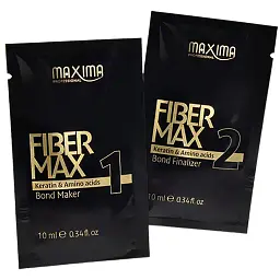 Монодоза Maxima Fiber Max для кератинового відновлення волосся етап 1 + 2 22 мл