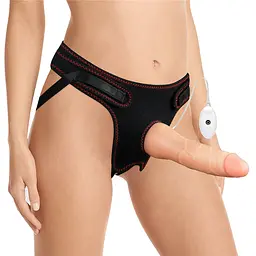 Страпон LoveToy Easy Strapon Set 7.5'' 19 см тілесний - мініатюра 2