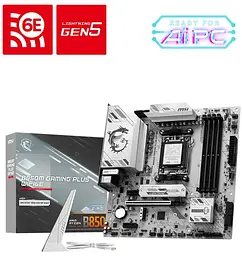 Материнська плата MSI B850M GAMING PLUS WIFI6E (B850M GAMING PLUS WIFI6E) (Socket AM5, AMD B850, Micro-ATX) - мініатюра 4