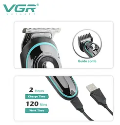Професійний тример для бороди та вусів VGR V-075 ∙ Машинка VGR V-075 для стрижки волосся та бороди - мініатюра 4
