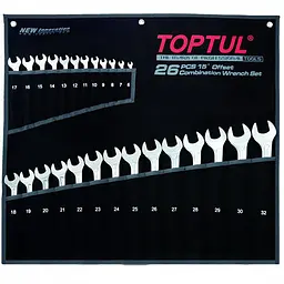 Набір ключів комбінованих 26 шт 6-32 мм TOPTUL Super-Torque GPAW2601