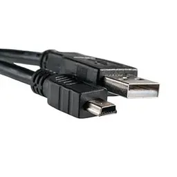 Кабель PowerPlant USB2.0 (AM) - MiniUSB (AM) 50 см Чорний (KD00AS1219) - мініатюра 3