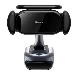 Автомобільний тримач холдер Baseus T-Space Solar Electric Car Mount C40351300111-00 Black