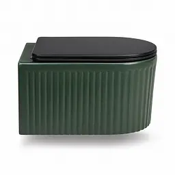 Підвісний безободковий унітаз VBI Torcello Tornado 49x36 см emerald VBI-020802 - мініатюра 2