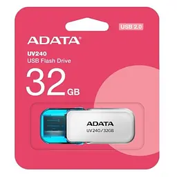 Флеш-накопичувач ADATA USB 2.0 AUV 240 32Gb Білий - мініатюра 2
