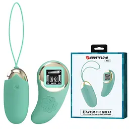 Віброяйце PRETTY LOVE Mina-10 vibration functions 9 speed levels, Wireless remote control PRETTY LOVE BI-014362W-LED-1 98597 - мініатюра 1