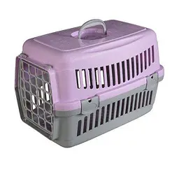 Переноска AnimAll CNR-102 для котів і собак сіро-фіолетова 48.5×32.5×32.5 см