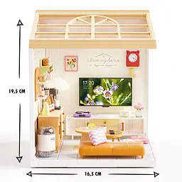 Конструктор-румбокс Вітальня Mini House 8006-MH серії Інтер'єр , зі світлом - мініатюра 3