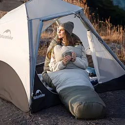 Спальник Naturehike Pro MG270 CNK2550WS044, p-p L, зелений - мініатюра 4