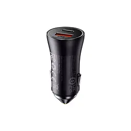 Автомобільний адаптер - зарядний на 2 виходи Baseus Golden Contactor Max Dual Fast Charger 60 W U+C - мініатюра 2