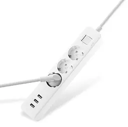 Подовжувач Xiaomi Mi Power Strip 3 розетки + 3 USB XMCXB04QM NRB4030GL - мініатюра 2