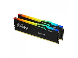 Пам'ять для настільних комп'ютерів Kingston FURY 16 GB (2x8GB) DDR5 6000 MHz Beast RGB (KF560C36BBEAK2-16) - мініатюра 2