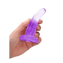 Фалоімітатор Realrock Crystal Clear Dildo 5" 11.5 см фіолетовий - мініатюра 5