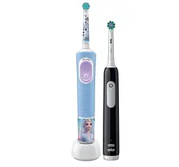 Уцінка. Набір електричних зубних щіток Oral-B Braun Pro3 Family Edition: Pro Series 1 для дорослих + Pro Kids 3+ Frozen для дітей - мініатюра 2