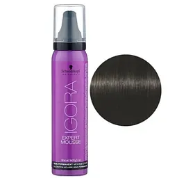 Мус-фарба для волосся Schwarzkopf Professional Igora Expert Mousse, відтінок 3-0 (темно-коричневий натуральний), 100 мл (1917269) - мініатюра 3
