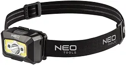 Ліхтар налобний акумуляторний 1200мА·год 250лм 3Вт Neo Tools osv0002262