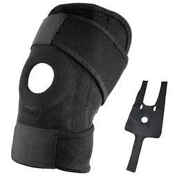 Еластичний бандаж на коліно Kosmodisk Knee Support, Фіксатор колінного суглоба, Наколінник, Чорний (6967549418) - мініатюра 2
