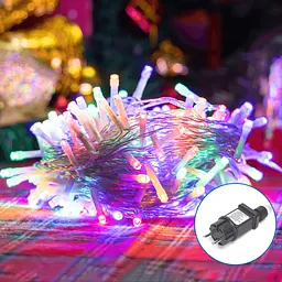 Гірлянда пряма плоскі лампи різнокольорові 20 м 400LED IP44 HM-B10303ABLS