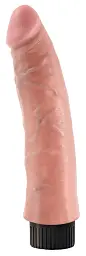 Вібратор King Cock Vibrating Cock 7 Inch 18 см тілесний - мініатюра 3