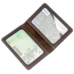 Шкіряна обкладинка на водійські документи SHVIGEL 10х7 см acs0015102 - мініатюра 3