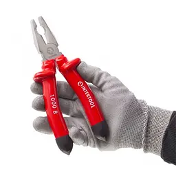 Плоскогубці 200 мм, діелектричні, 1000 В, CrV 6150 Intertool NT-0314 - мініатюра 2