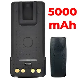 Акумулятор для Рації Motorola DP4400 5000 mAh з USB-C Батарея на Радіостанцію Моторола DP4800 DP4600 DP4400e + кліпса - мініатюра 2