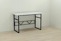 Комп'ютерний стіл Ferrum-decor Райан 75x100x60 чорний ДСП Білий 32мм (FRD-103676)