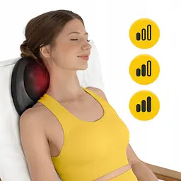 Подушка-масажер 4FIZJO Shiatsu Pro+ 4FJ0562 Black (P-5907739319159) - мініатюра 8