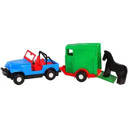 Іграшка Tigres Color Cars Авто-джип з причепом 1 шт. в асортименті (39007) - мініатюра 3