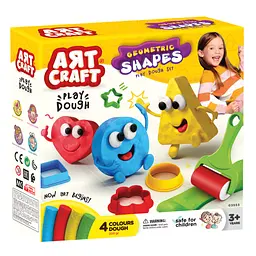 Набір для творчості Dede Art Craft Геометричні фігури із тіста з пресом 200 г (3682) - мініатюра 3