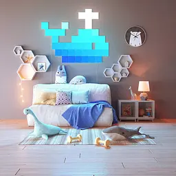 Додаткові панелі Nanoleaf Canvas Expansion Pack 4шт [80714] - мініатюра 8