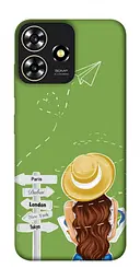 Чохол Demsky Travel girl для ZTE Blade A73 4G