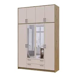 Антресоль висока Doros Ронді Дуб Артізан/Кашемір 4 ДСП 160х52х65 (41516185) - мініатюра 5