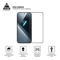Захисне скло на Xiaomi Poco X8 Pro 5G з олеофобним покриттям, Pro, повне проклеювання, антистатичний і пиловідштовхуючий шар, 9H, самоклеючеся, 2.5D, на весь екран, антистатичний клей, ArmorStandart (ARM90697) - мініатюра 2