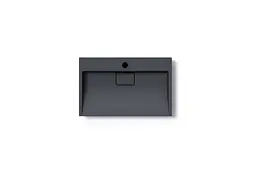 Умивальник VBI Este підвісний з отвором під змішувач 60x38 см black VBI-019907 - мініатюра 3