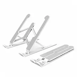 Підставка для ноутбука Notebook Bracket P1, складна регульована пластикова, біла - мініатюра 6