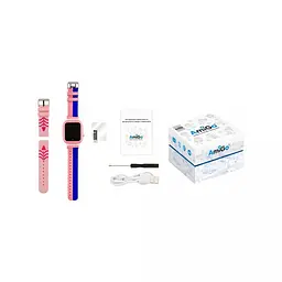 Дитячий розумний годинник Amigo GO004 Splashproof Camera+LED Pink - мініатюра 7