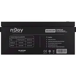 Акумуляторна батарея для ДБЖ Njoy GEL 12 V / 250 А*ч (GE25012KF) - мініатюра 2