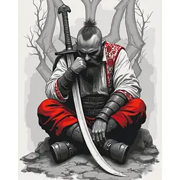 Картина за номерами "Козак із шаблею" Art Craft 10178-AC 40х50 см