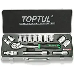 Набір інструменту Toptul 1/2" 15ед. (6-гр.) GCAD1502