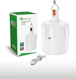 Акумуляторна кемпінгова LED лампа 18W 2000mAh світильник з гачком USB зарядка ліхтар світильник 14х8см 2 режими яскравості DP 7812 - мініатюра 1