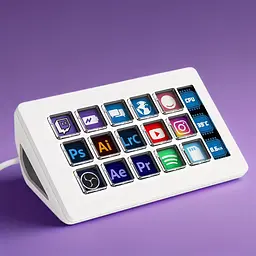Stream Deck MRSVI 293S White — 16 LCD-кнопок для стріму, OBS і макросів, USB підключення, Білий
