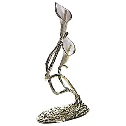 Декоративна фігурка Yiwu Calla Lilies 14х8х25 см металева статуетка колекційна для дому квітка калли декор на камін HP-7-19 - мініатюра 5