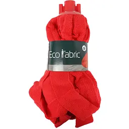 Змінна насадка для швабри Eco Fabric моп зі смужок мікрофібри 160 г червона (EF-0160-MR) - мініатюра 3