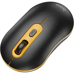 Бездротова миша Hoco GM21 Platinum 2.4G Business Wireless Mouse Black Yellow - мініатюра 3