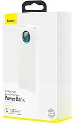 Зовнішній акумулятор (павербанк) Baseus Amblight Digital Display Quick Charge 65W 30000mAh White (PPLG-A02, PPLG000102) - мініатюра 6